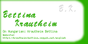 bettina krautheim business card